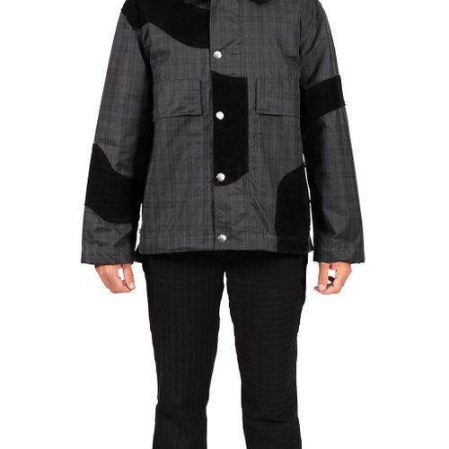 Aplique Waxed Jacket Tartan Plaid