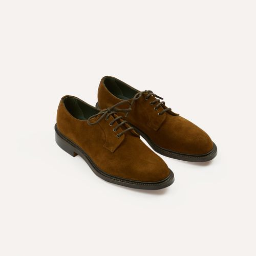 Brown Suede August Goodyear Welted Derby Shoe