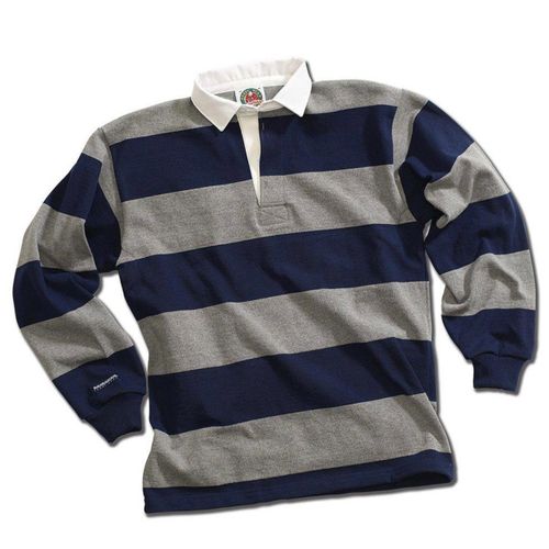 Barbarian 12oz Rugby Shirt – Navy/Grey