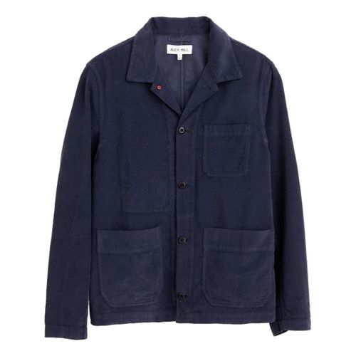 Work Jacket Fine Wale Corduroy Dark Navy