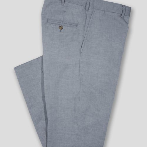 Charcoal Chambray Pants - Classic Fit