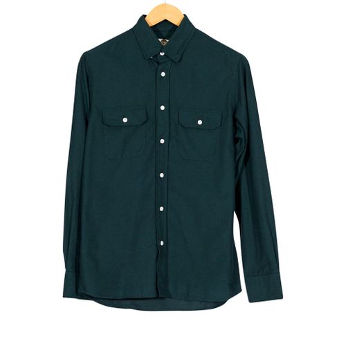 Pacheco Green Cotton Two Pocket Shirt