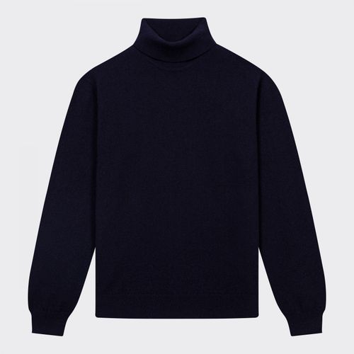 Cashmere Turtleneck Sweater : Navy