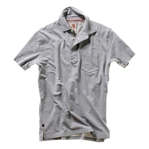 Pique Slot Polo Grey Hthr