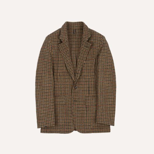 Brown Houndstooth Check Harris Tweed Games Blazer Mk. VII