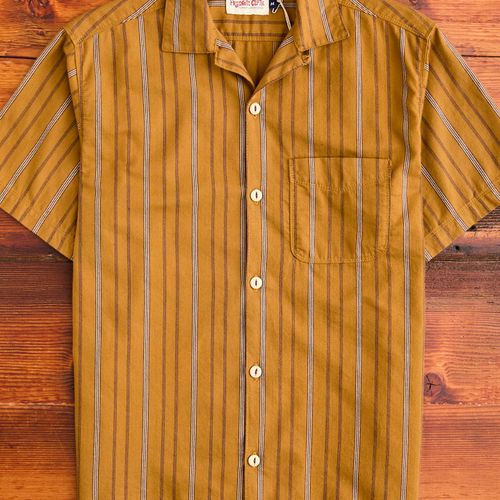 Hawaiian Button-Up Shirt in Lantern Stripe