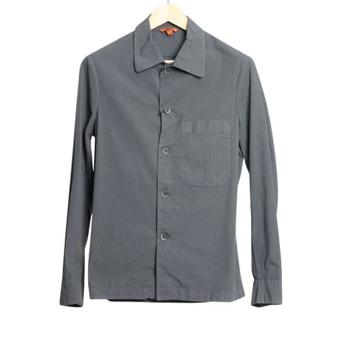 Overshirt Cedrone Cotton Poplin Piombo