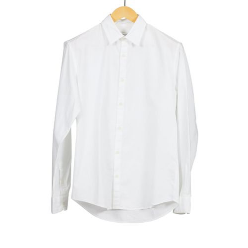 Long Sleeve Cotton Poplin Shirt White