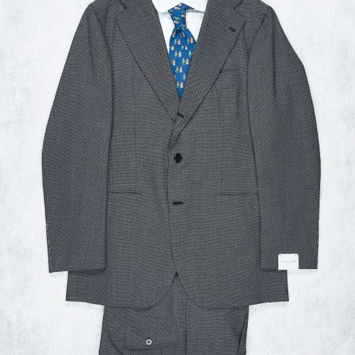 Orazio Luciano Grey Wool Birdseye Suit (NOS)