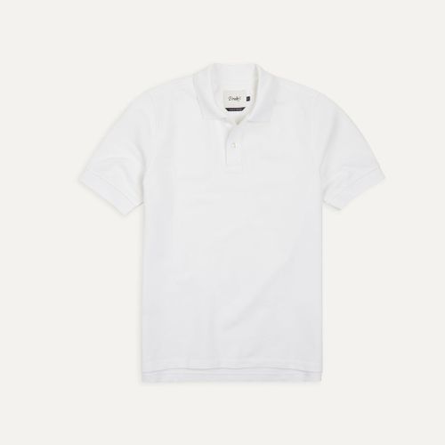 White Piqué Cotton Polo Shirt