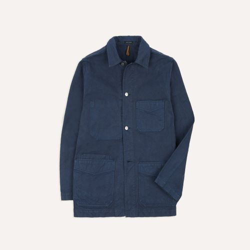 Navy Cotton Duck Canvas Five-Pocket Chore Jacket