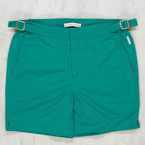 Orlebar Brown Boy's Juniper Green Russell Mid Length Parrot Swim Short (NOS)