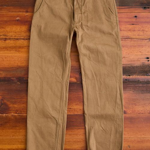 SJ452CP 15oz Selvedge Heavy Chinos in Khaki