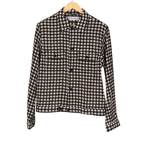 Coach Shirt Wyoming Check Crube Seersucker