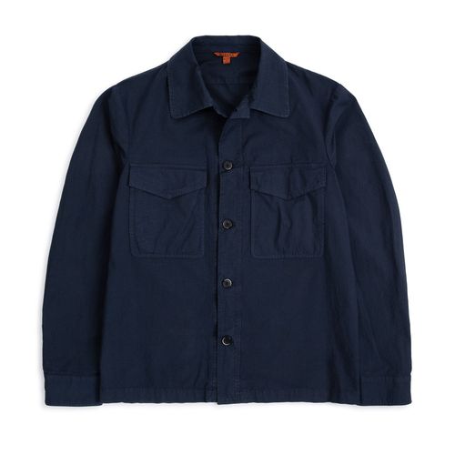 Barena Desco Mariol Ripstop Overshirt: Navy