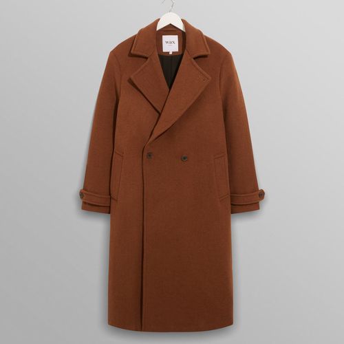 Santoni Coat Caramel Wool