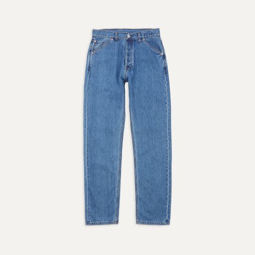 Bleach Wash 13oz Denim Five-Pocket Jeans