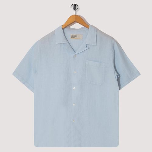 Road Shirt - Sky Fine Linen