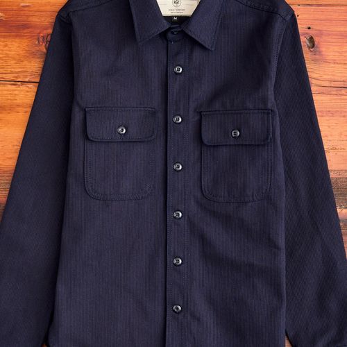 "Field Shirt" in Indigo Whip Cord