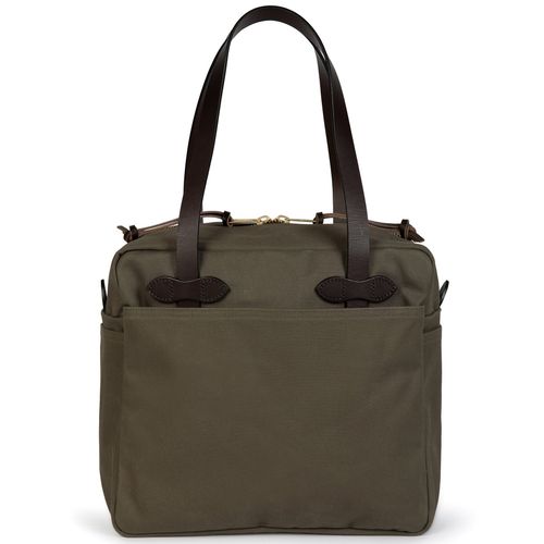 Filson Rugged Twill Zip Tote Bag: Otter Green