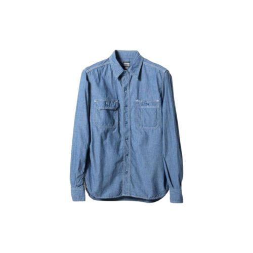 5oz Selvedge Chambray Work Shirt Blue