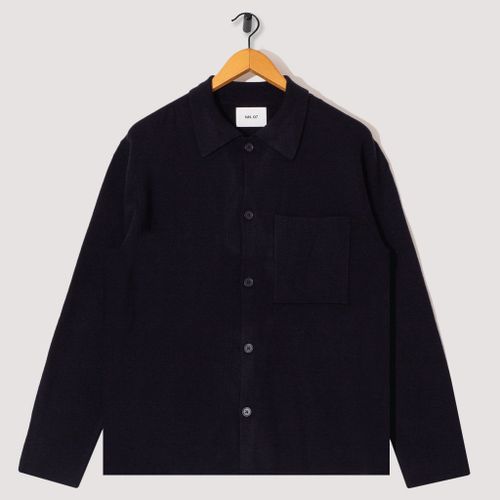 Jonas Knit Overshirt - Navy