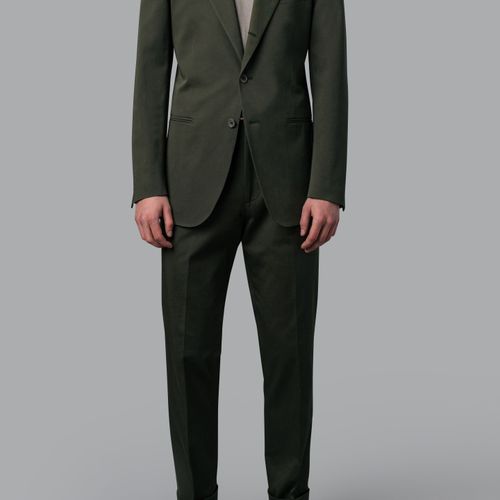 DAN Cotton Blazer Olive Olive