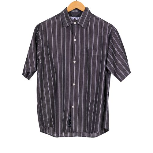 Input Short Sleeve Shirt Grey Stripe Grey Stripe