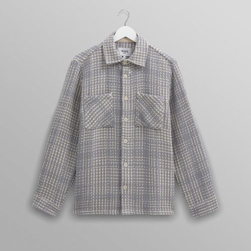 Whiting Overshirt Blue/Ecru Twin Weave