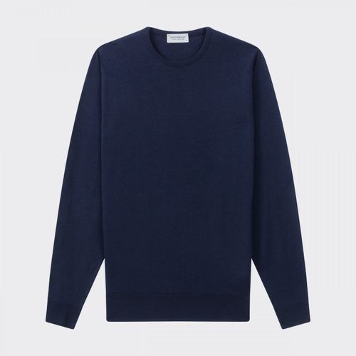 Merino Wool Crewneck : Navy