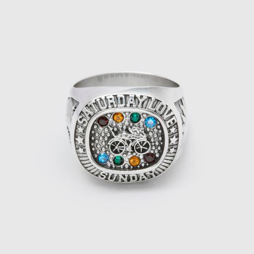 Weekend Champion Ring in Silver/Topaz