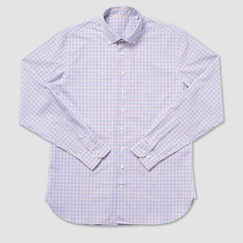 Cotton Long Sleeve Tattersall Shirt - Multi Color