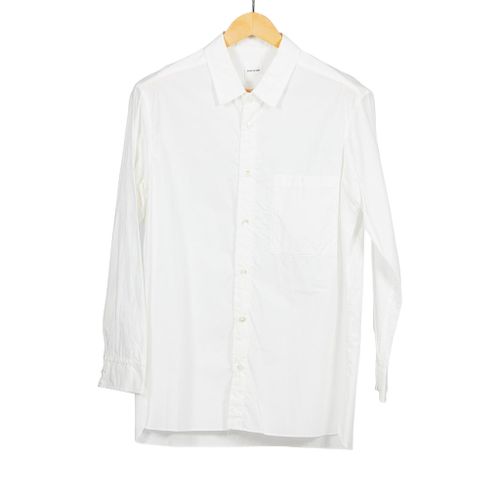 Regular Collar Shirt Poplin White