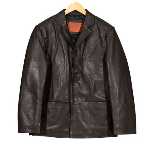 Donny Tumbled Leather Blazer