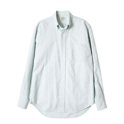 Kamakura Vintage Ivy University Stripe Button Down Oxford- Green