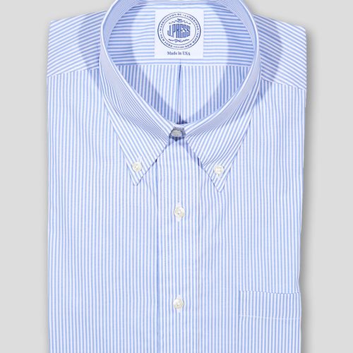 Blue Candy Stripe Dress Shirt