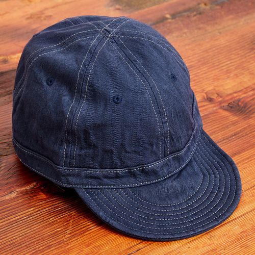 Herringbone Work Cap in Indigo