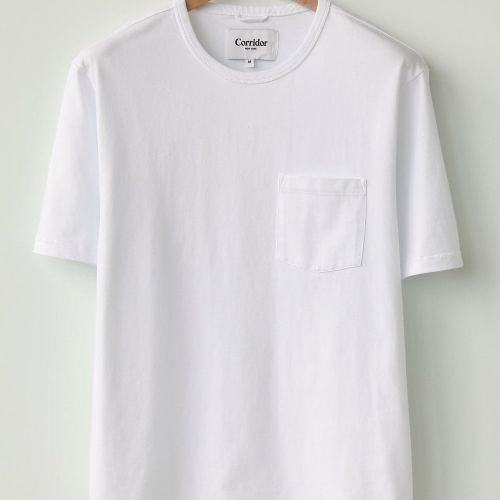 Organic Garment Dyed Tee - White