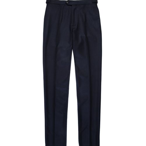 Trunk Wigmore Wool Flannel Suit Trousers: Navy