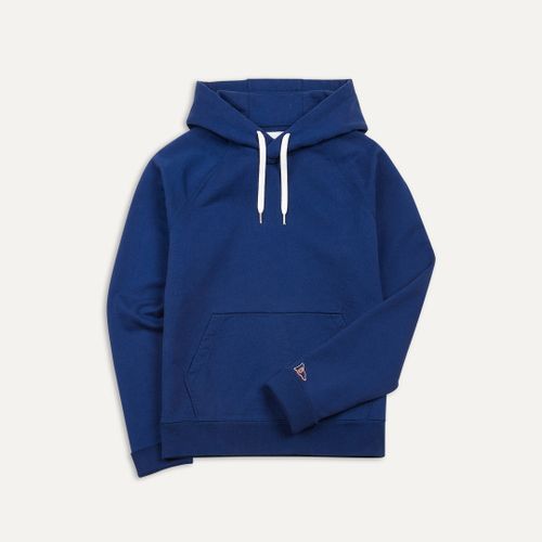 Navy Cotton Hooded Sweatshirt