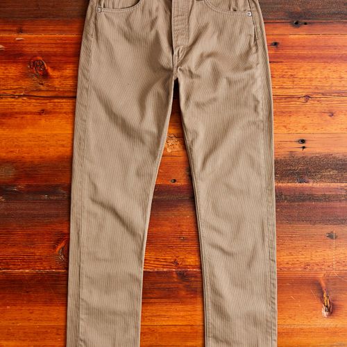 107 Ivy Fit Cotton Pique Pants in Dusty Olive