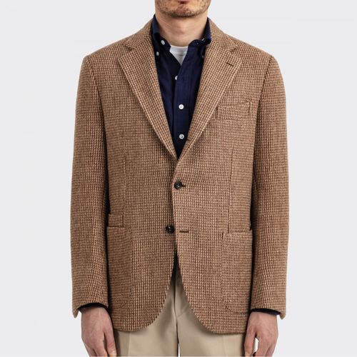 Tweed Jacket : Brown/Beige