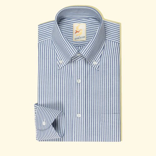 Blue and White Lightweight Oxford Button-down ShirtBlue and White Lightweight Oxford Button-down Shirt