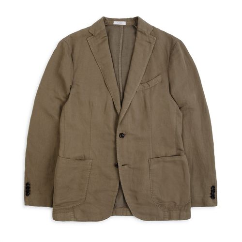 Boglioli Garment Dyed Cotton Linen K Jacket: Drab