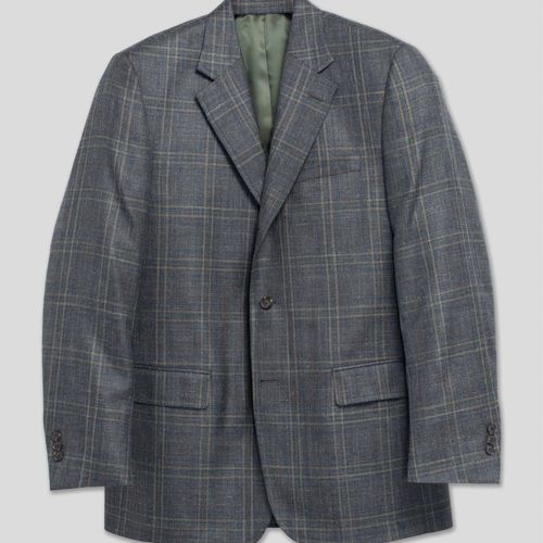 Dark Olive Multi Windowpane Sport Coat