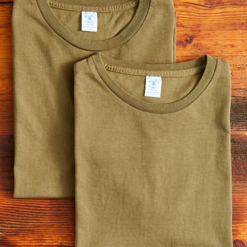 2-Pack Short Sleeve Crew Tee in Olive Drab