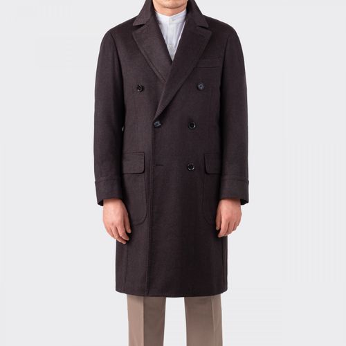 Only for BEIGE : Cashmere Polo Coat : Brown