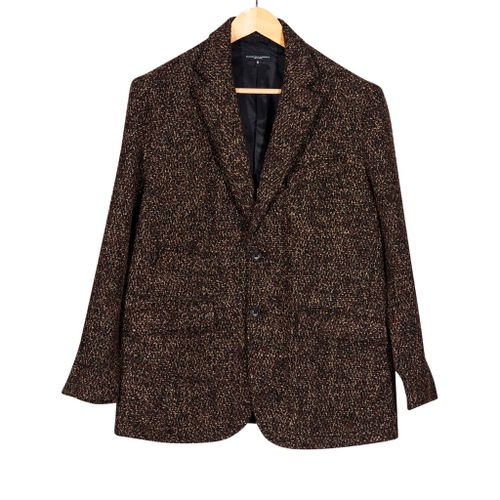 Andover Jacket Dark Brown Poly Wool