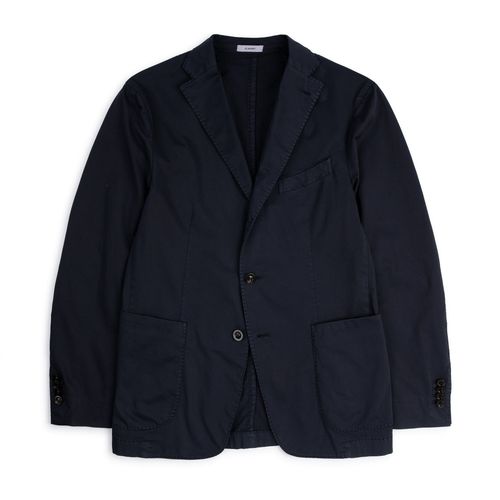 Boglioli Superlight Cotton K Suit Jacket: Navy