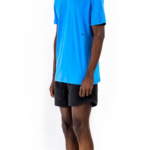 Coffey Short Sleeve T-Shirt Blue Cotton